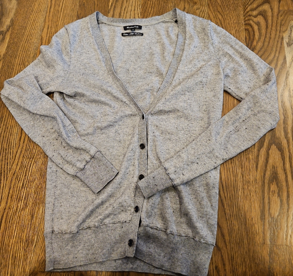 Mossimo Dutti Cotton Silk Cashmere Cardigan With Buttons Size S 30